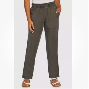 Gap Tencel Lyocell Pullon Pants Grey Beachy Comfy Resort Vacation Casual New XL